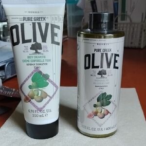 Korres Pure Greek Olive Fig Body Cream and Shower Gel